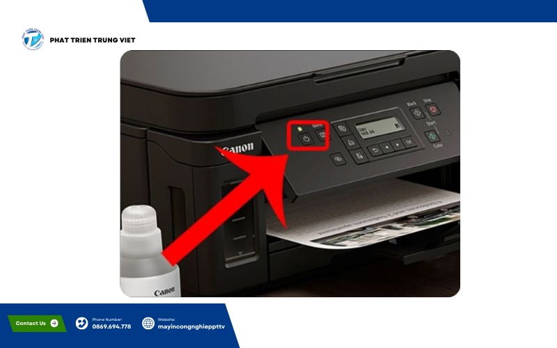 Thay hộp mực máy in Canon 2900 bước 1